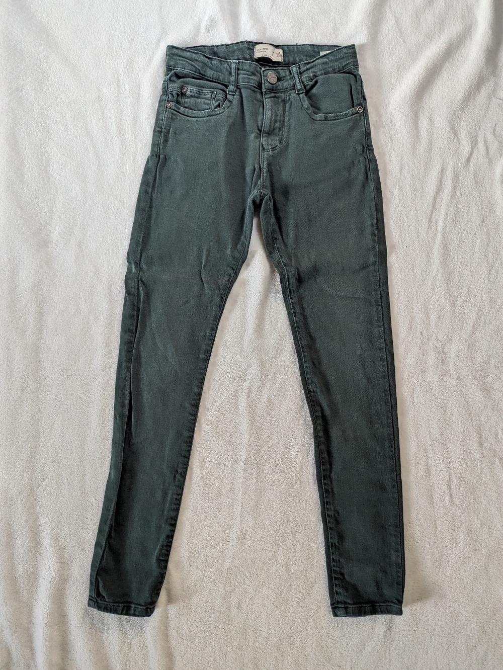 Zara Boys Green Skinny Fit Jeans